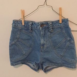 High waisted BDG jean shorts